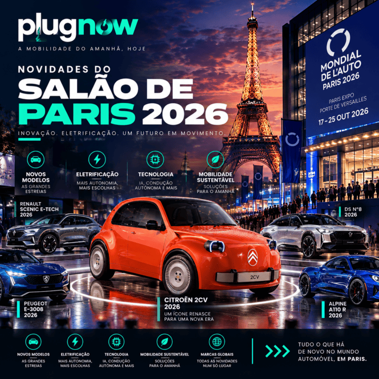 Novidades elétricas no Salão Automóvel de Paris 2026